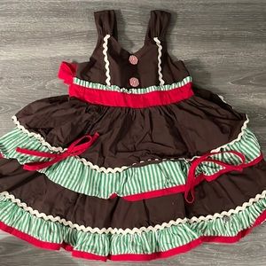 Girls Gingerbread Dress